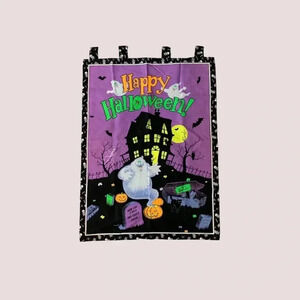 Vintage Halloween flag decor